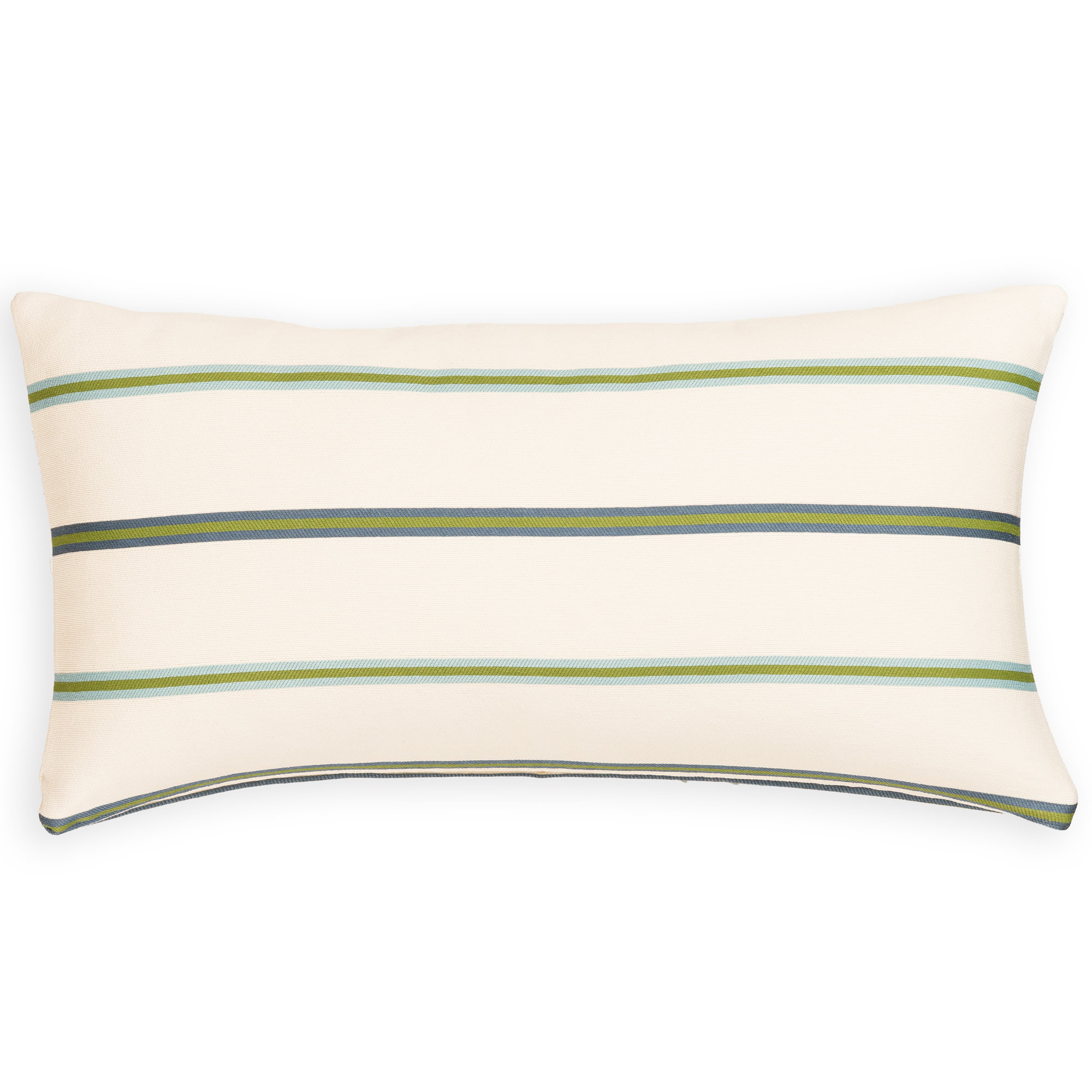 Maurine Striped Throw Pillow, Rectangle 14"H x 36"W, Blue