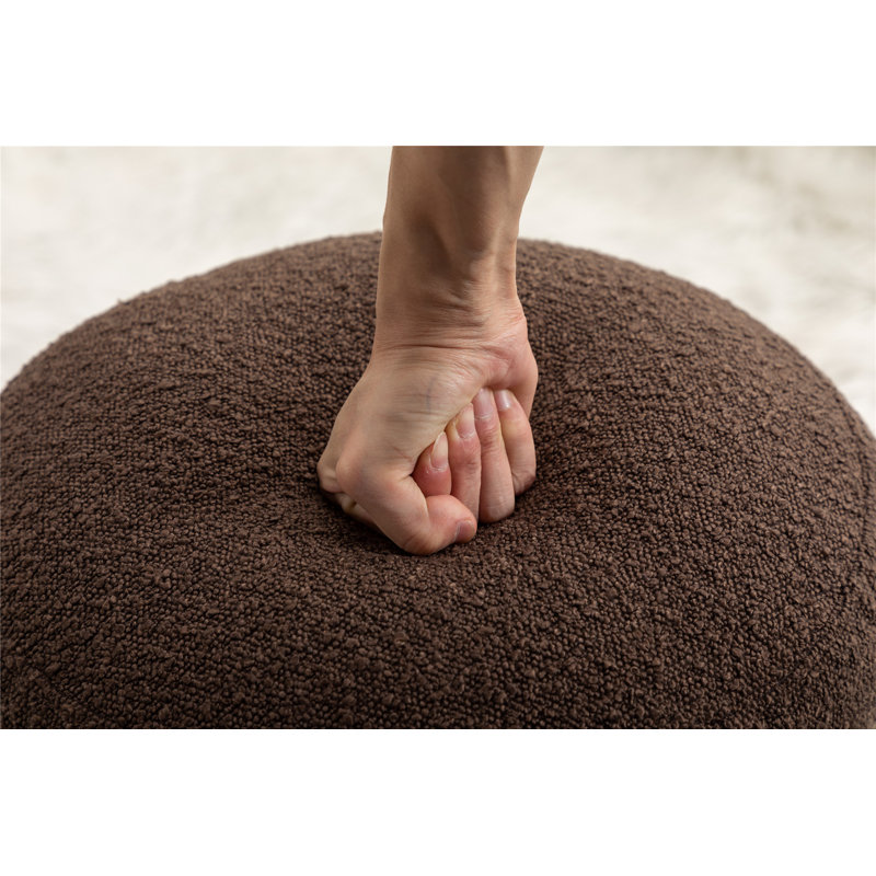 Tabouret de comptoir de 18,5 po avec repose-pieds Boucle, Brun