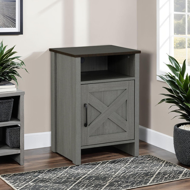 Rustic Farmhouse Style 1Pc Side Table