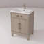 Ensemble de meuble-lavabo simple 24 po x P 18 po avec plateau en acrylique et robinet-768151895