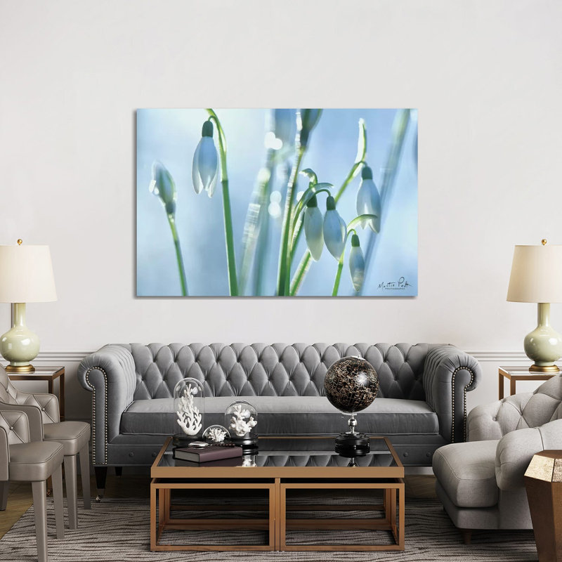 Couple Of Snowdrops by Martin Podt - Wrapped Canvas Print, 152.5 cm H x 101.5 cm W