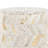 Gold Metal Base Leather With Splatter, Design, Stylish Leather, Multi - Purpose For Indoor, 250 Lbs Limit, No Assembly, 16 In Depth, Width, 18 Height And Styling, Indoor Use, Weight 16X16x18 Inches