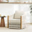 Fauteuil pivotant en corde-1831810733