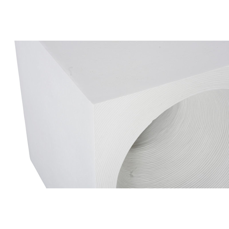 Void Side Table, White Stone