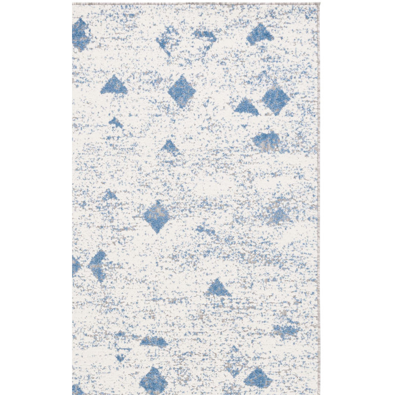 Cottage Performance Abstract Indoor/Outdoor Area Rug, Rectangle 9' x 12'