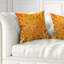 Coussin texturé texturé à motif abstrait jaune-1364198531