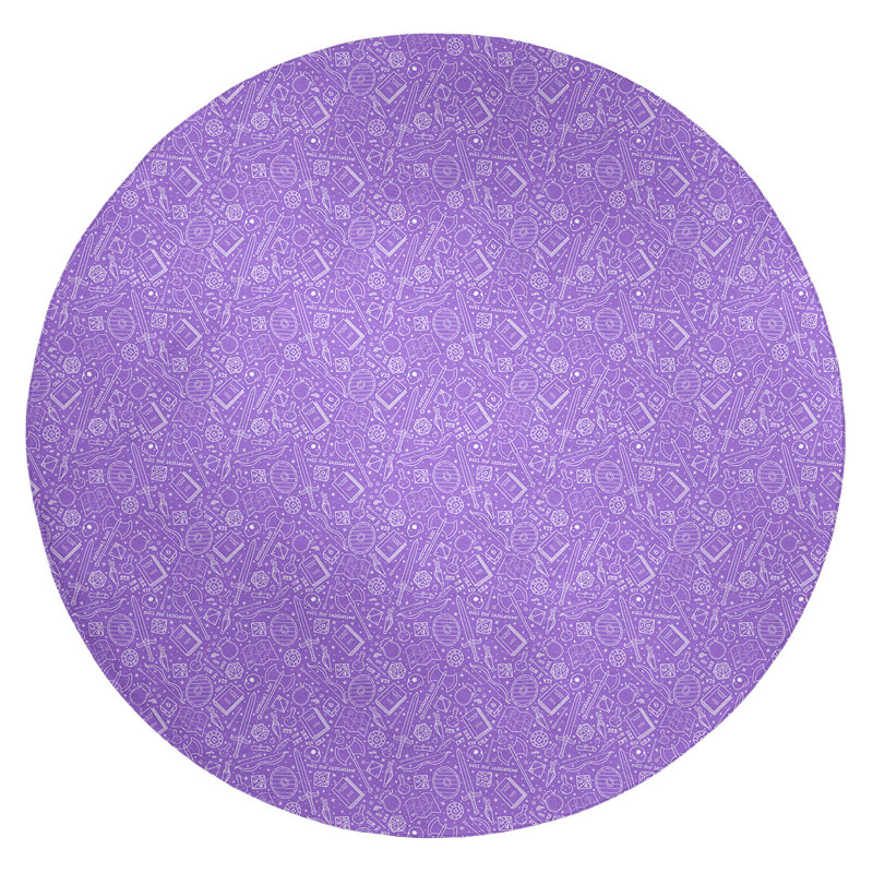 Chenille Indoor Rug, Round 5'