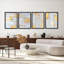 "Décoration murale abstraite moderne en métal or et argent" 4 pièces-101520217-101520212