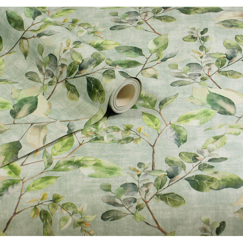 Lucene Green Spring Vines Wallpaper
