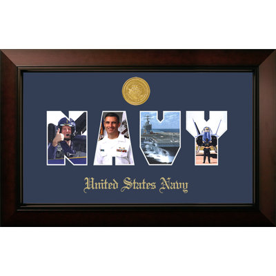 Navy Collage Photo Legacy Picture Frame