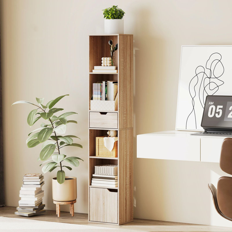 158cm H x 30cm W Standard Bookcase, Brown