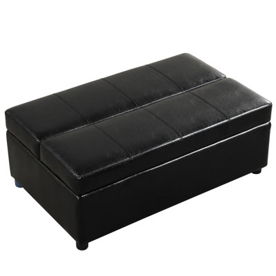 Sleeper Bed - Twin Size Black Upholstery Material For Durability With Mattress Padding Cozy Sleeping Option
