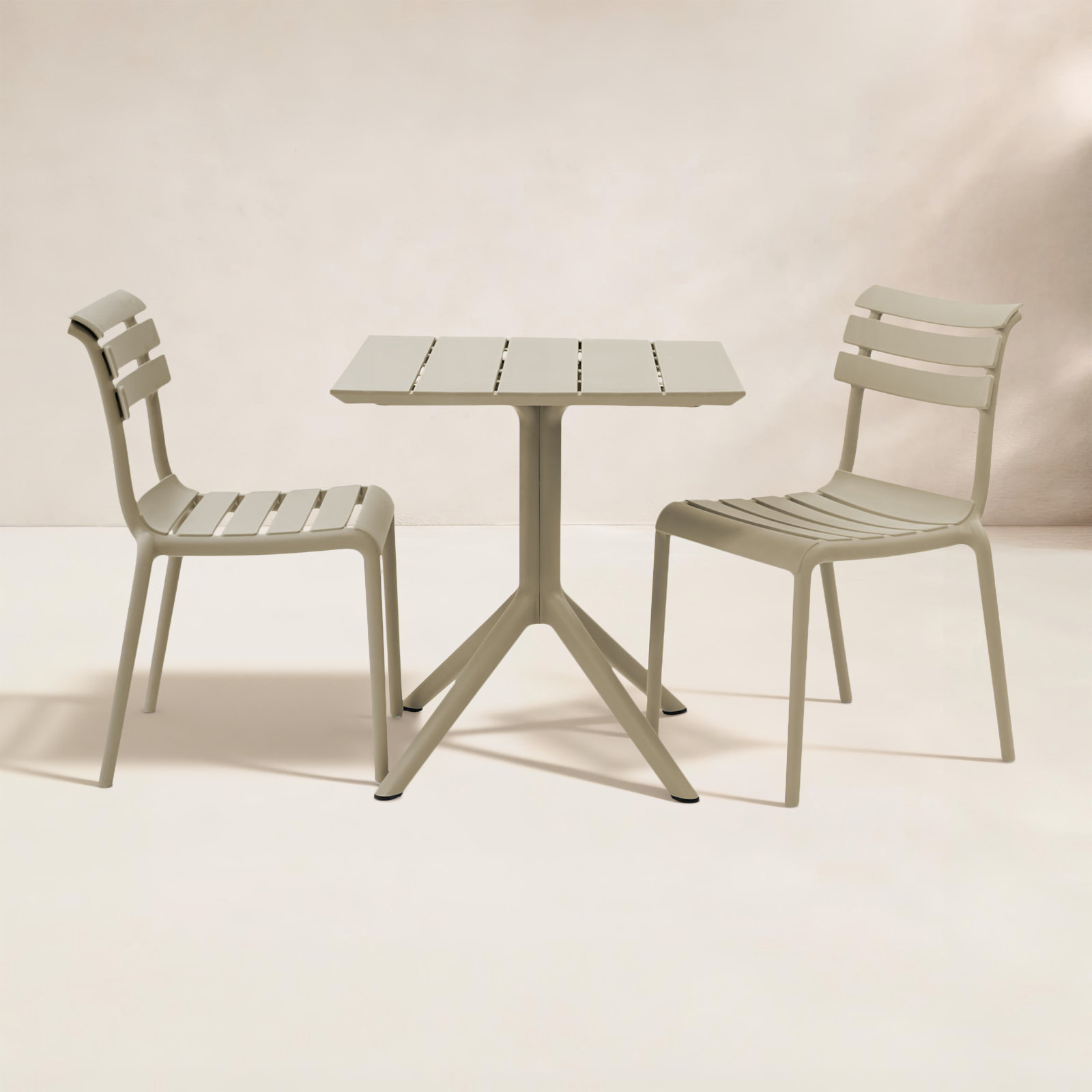 Fillmore 28" Patio Bistro Set, Beige