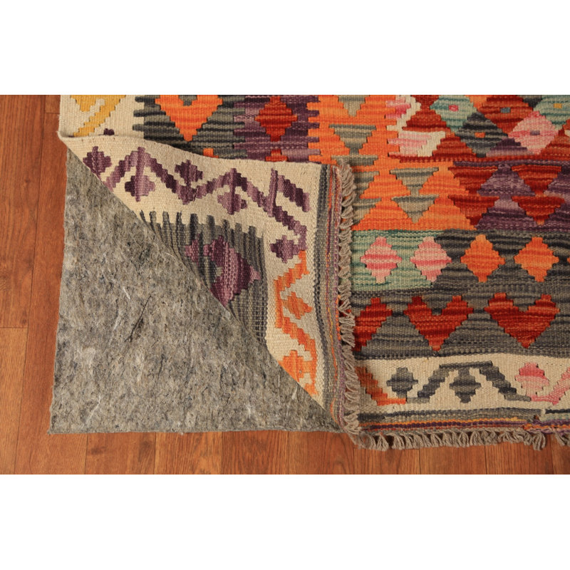 Tapis oriental en laine Kilim 8 x 12