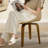 Wathen Faux Leather Upholstered Bentwood Swivel Accent Armchair-1404771548