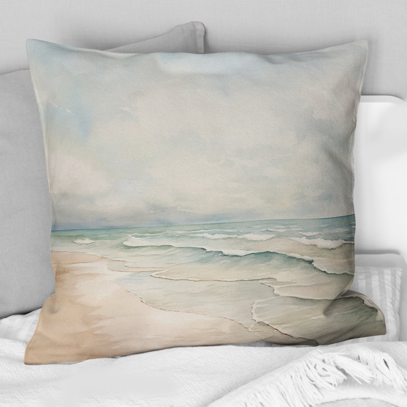 Coussin décoratif Soft Color Beach Horizon IV - Coastal Minimalisme