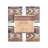 Taos Wool Blend Yarn Dye Aztec Design Western Southwestern Throw Blanket-1063065690
