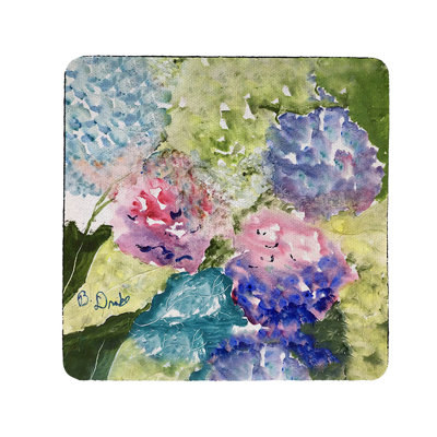 Sous-verre d'hortensias