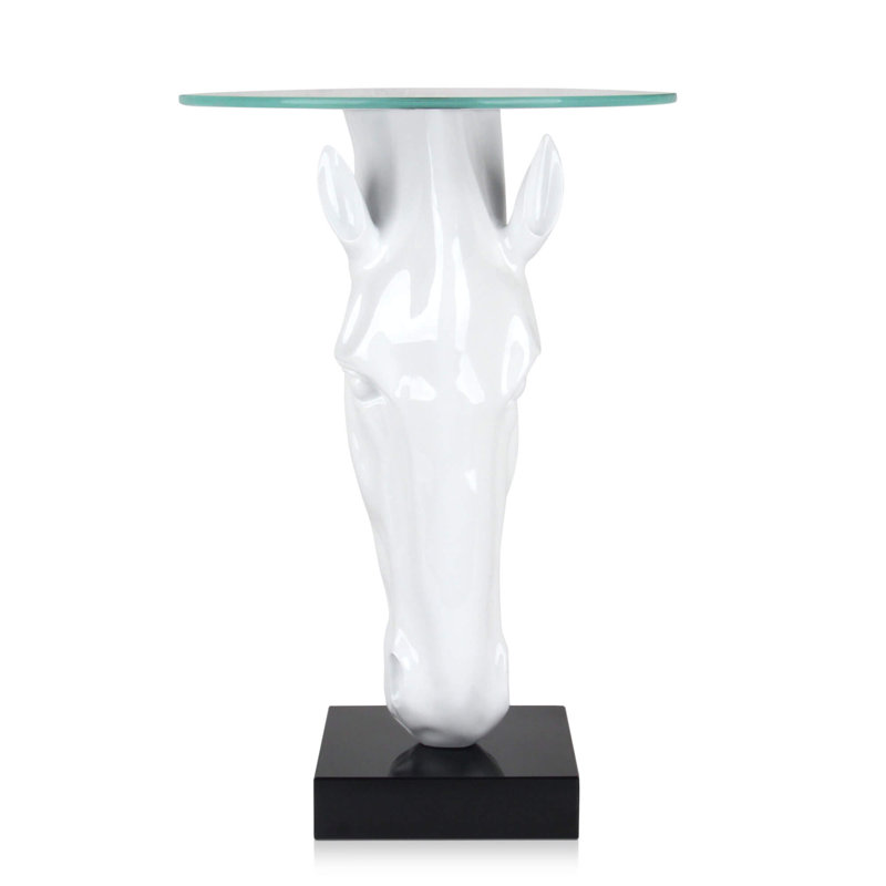 Balough Glass Top End Table