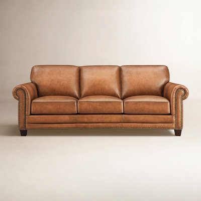 Alibi Cimmaron Top Grain Leather Sofa Couch