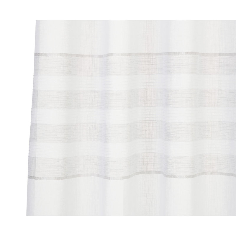 Shonto Semi Sheer Curtain, Matt Brushed Nickel