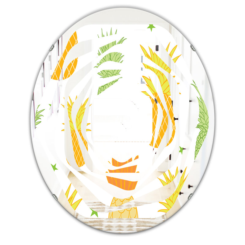 Miroir mural Pineapple Summer Bliss II, 31,5 po x 23,7 po