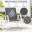 Chaise berçante d'extérieur Kozyard, chaise berçante de patio, structure en aluminium thermolaqué, tissu textilène respirant, ergonomique et résistant aux intempéries pour le porche, le jardin, le balcon, le bord de la piscine, gris-101140171