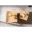 Ensemble de 2 tables basses cubiques en bois naturel