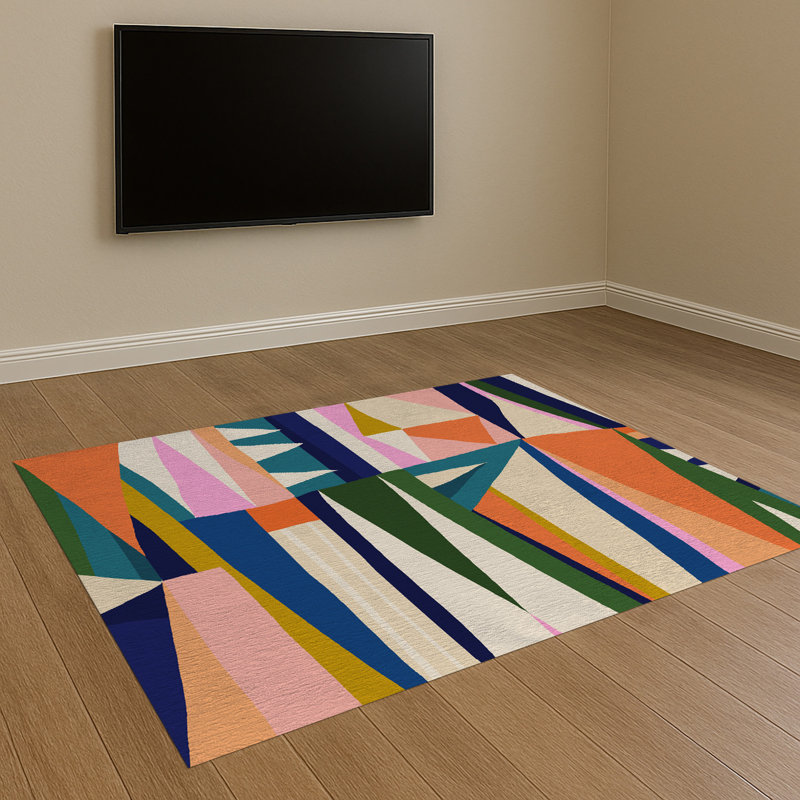 Abstract Area Rug, Rectangle 90 x 150 cm