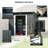 6 ft. x 5 ft. Outdoor Metal Storage Shed with Sliding Doors & Transparent Panels-123386286-123386289