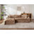 Boneless 103" Boneless Compressed Sectional Couch No Assembly Required With Pillows-62584985-62584987