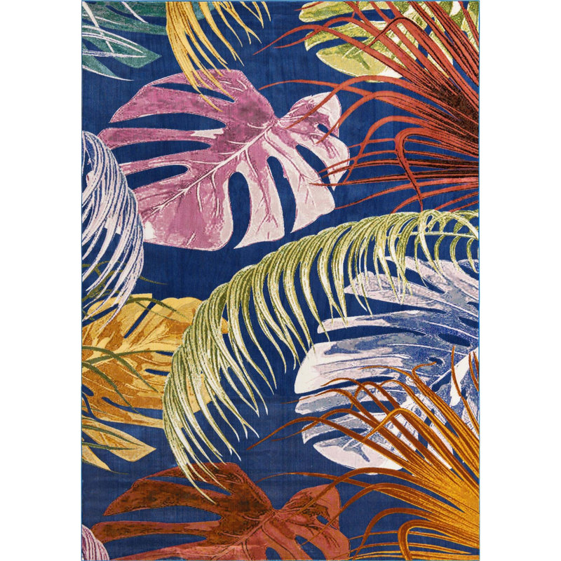Lavern Floral Indoor Rug, Rectangle 9' x 12'