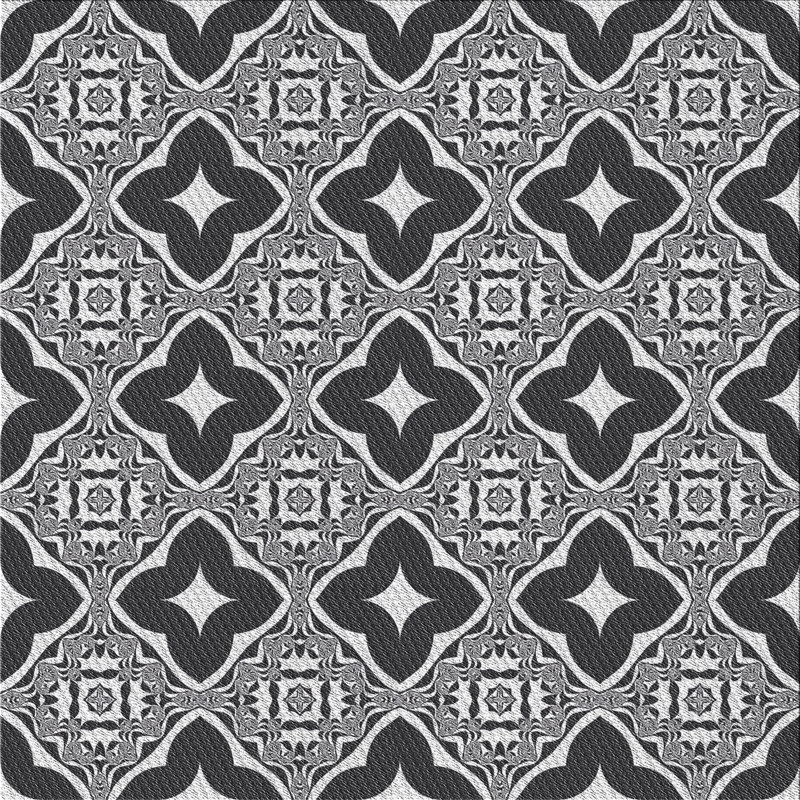 Tapis gris / brun Develin, Carré 4 pi