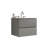 Hostetler Wall-Mounted Bathroom Vanity with Sink
