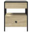 Daneli 40cm W Steel Bedside Table-2087432858