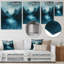 Décorations murales monochromes gris et bleu en hiver-97942181-97942182