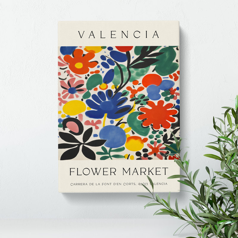 Valencia Flower Market Exhibition No. 4 - Wrapped Canvas, 60cm H x 40cm W