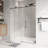 60 "W X 76" H Frameless Single Sliding Shower Door With Tempered Glass And Explosion Proof Film-114690093