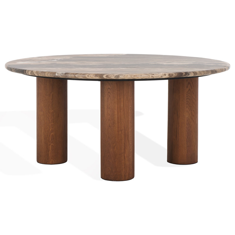 Tylee Single Coffee Table, Walnut Marble