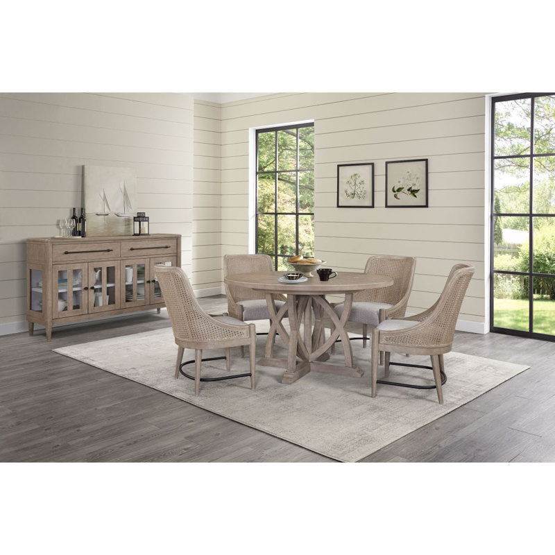 Buffet Power Raedy avec portes d'armoire en verre