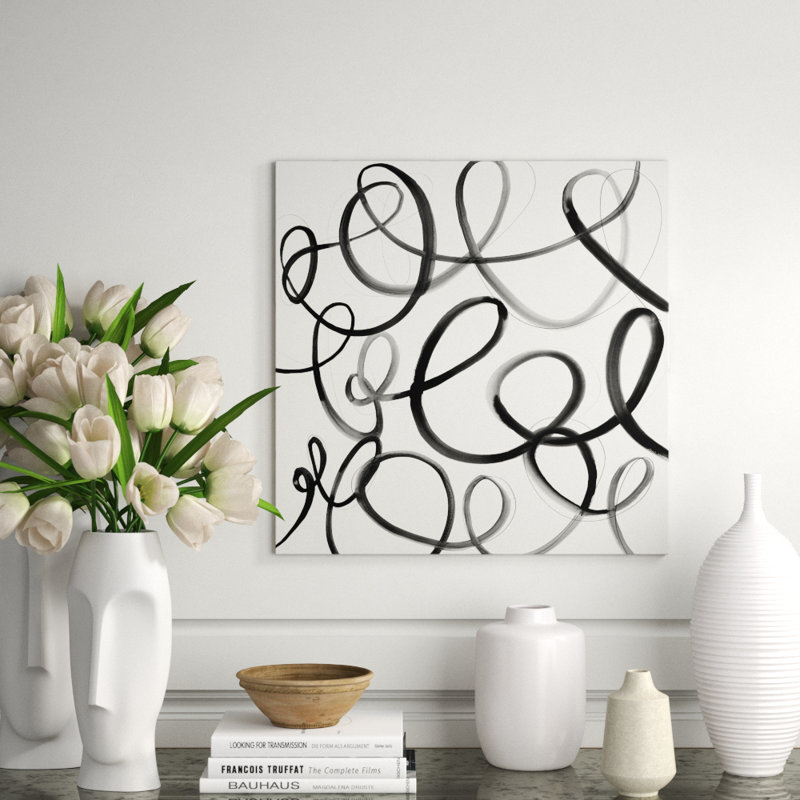 Heartbeat Note Giclee Print by Barclay Butera, Image Brush Gel, 54" H x 54" W x 1.5" D