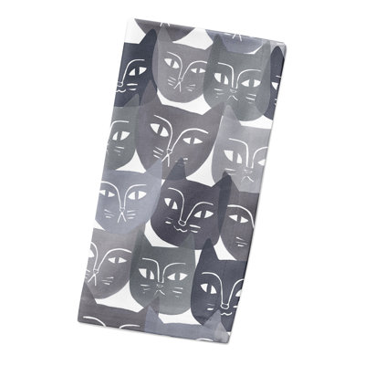 Cotton Cat Face 10" Square Napkin
