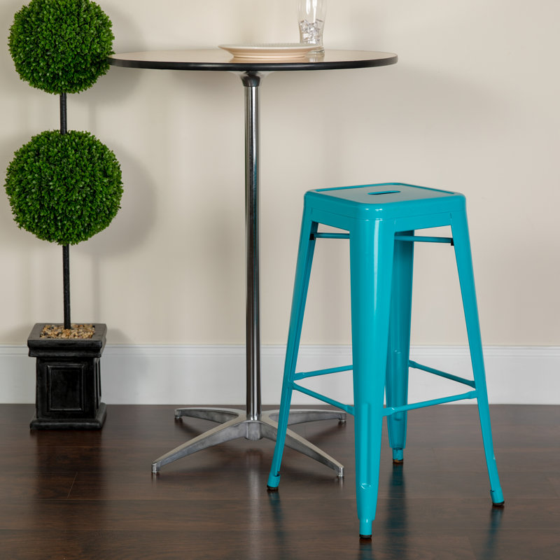 Counter Stool, Crystal Teal-Blue, 1, Bar Stool (30" Seat Height)