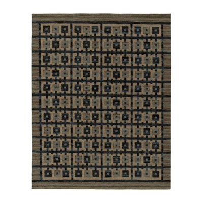 Scandinavian Wool Geometric Area Rug