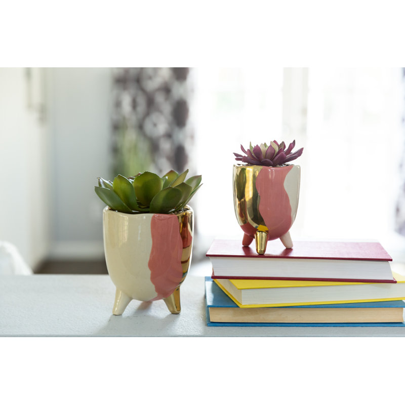 Lytle Handmade Ceramic Pot Planter, Blush