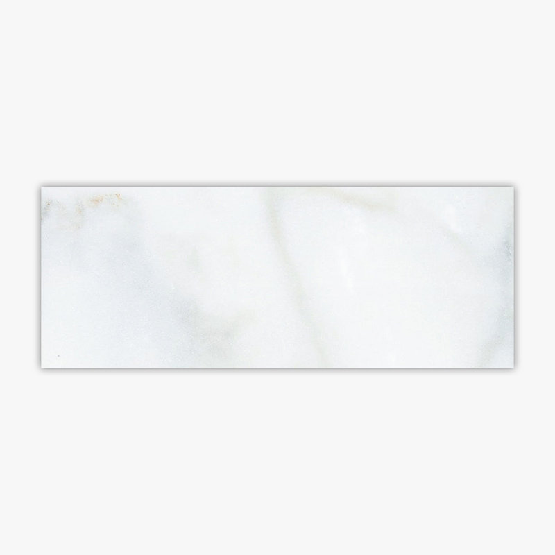 Calacatta 4" x 10" Marble Singular Subway Wall & Floor Tile