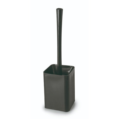 Spectrum Toilet Brush & Holder White Square