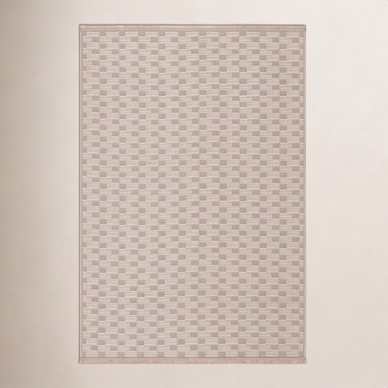 Tapis en jute / sisal / coton tissé à la machine Eloi, Rectangle 8 pi 6 po x 12 pi