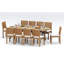 Maldives Outdoor 11 - Piece Teak Dining Set
