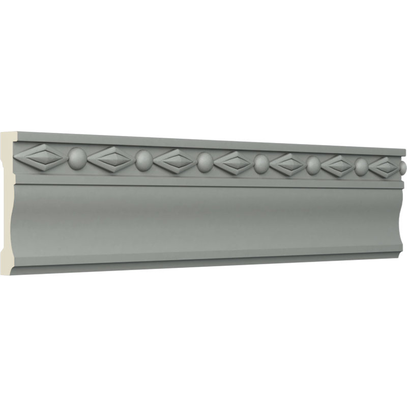 Federal White Polyurethane Crown Chair Rail Moulding Set